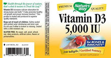 Vitamin D3 5000 Iu Softgel 240 Count