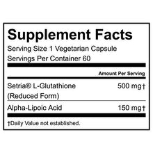 High Absorption Reduced Glutathione With Ala 500Mg 60 Capsules