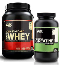 Gold Standard Bundle 150G Unflavored Creatine Powder 2 Lb Salted Caramel Whey
