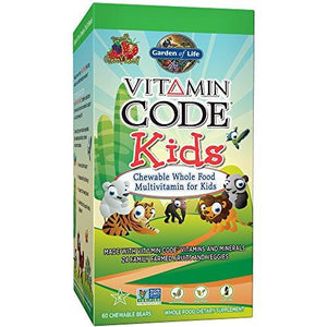 Vegetarian Multivitamin Supplement For Kids Vitamin Code Kids Chewable Raw Whole Food Vitamin With Probiotics 60 Chewable Bears
