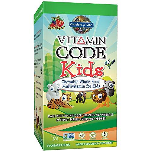 Vegetarian Multivitamin Supplement For Kids Vitamin Code Kids Chewable Raw Whole Food Vitamin With Probiotics 60 Chewable Bears