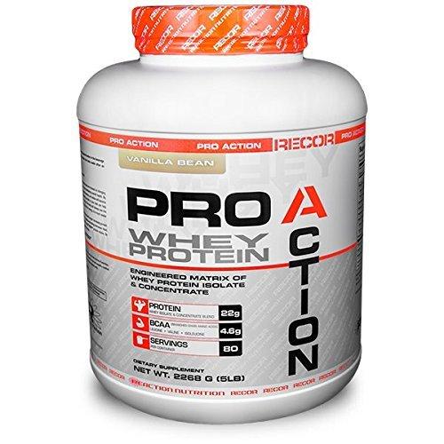 Recor Pro Action Whey Protein Vanilla Bean 5 Pound By