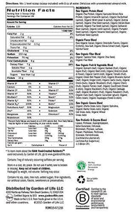Meal Replacement Organic Raw Plant Based Protein Powder Chocolate Vegan Glutenfree 35.9Oz 2Lb 4Oz/1017G Powder