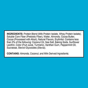 Protein Bar Mint Chocolate Chunk 20G Protein 4G Net Carbs 200 Cals High Protein Bars Low Carb Bars Gluten Free Soy Free 2.1 Oz Bar 12 Count