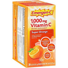 Emergenc Vitamin C Flavored Fizzy Drink Mix Packets Super Orange 30 Ea Pack Of 2