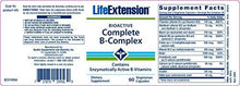 Bioactive Complete B Complex The Most Complete B Complex Formula 60 Vegetarian Capsules 4Pak