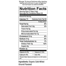 Organic Ground Flax Seed 15 Oz Specially Coldmilled Using Proprietary Technology For Optimal Smoothness And Freshness