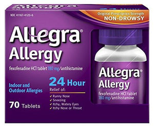 Adult 24 Hour Allergy Tablets 180Mg Save Big 140Count Package