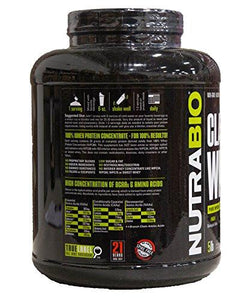 Nutrabio Classic Whey Protein Powder Unflavored/Raw 5 Lb