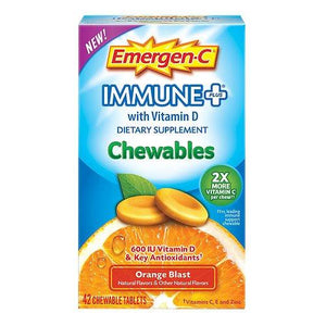 Emergenc Immune+ With Vitamin D Chewables Orange Blast 42 Ea Pack Of 2