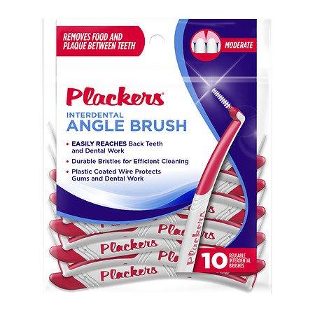 Angle Interdental Brushes 10 Ea Pack Of 6