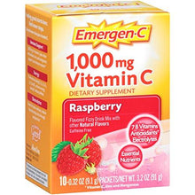 Emergenc Dietary Supplement With 1000Mg Vitamin C Raspberry Flavor 10Count 0.32 Oz. Packets