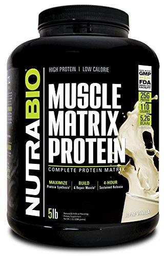 Nutrabio Muscle Matrix Protein Vanilla 5Lb