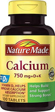 Calcium 750 Mg With Vitamin D And K 100Count