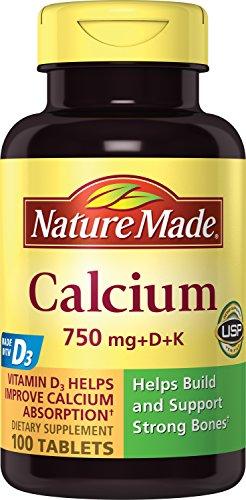 Calcium 750 Mg With Vitamin D And K 100Count