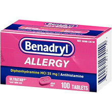 Benadryl Allergy Ultratabs Tablets 100 Count