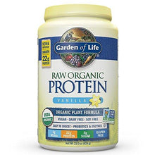 Organic Vegan Protein Powder With Vitamins And Probiotics Raw Organic Plant Based Protein Shake Sugar Free Vanilla 22.0Oz 1 Lb 6 Oz / 624G Powder
