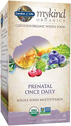 Organic Prenatal Multivitamin Supplement With Folate Mykind Prenatal Once Daily Whole Food Vitamin Vegan 90 Tablets