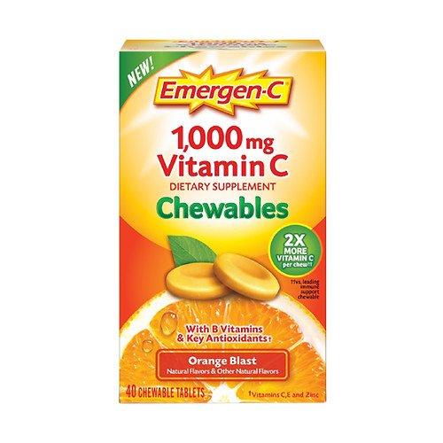 Emergenc 1000 Mg Vitamin C Chewables Orange Blast 40 Ea Pack Of 3