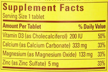 Calcium Magnesium Zinc Tablets With Vitamin D 300 Count
