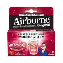 Airborne Effervescent Tablets Very Berry10 Ct
