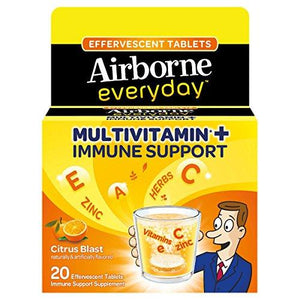 Airborne 40Ct Everyday Multivitamin + Immune Support Daily Effervescent Tablets