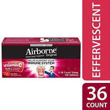 Airborne Very Berry Effervescent Tablets 36 Count 1000Mg Of Vitamin C Immune Support Supplement