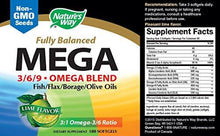 Mega 3/6/9 Blend Lime Flavor 180 Softgels