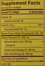 Organic Flaxseed Oil 1400 Mg Omega369 For Heart Health 300 Softgels