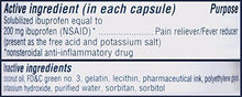 Liquigels Pain Reliever / Fever Reducer Liquid Filled Capsule 200Mg Ibuprofen Temporary Pain Relief 200 Count