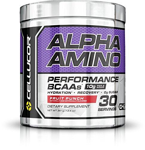 Alpha Amino Acid Supplement With Bcaa Fruit Punch 13.4 Ounce