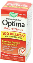Primadophilus Optima Max Potency 100 Billion Vegetarian Capsules 30 Count