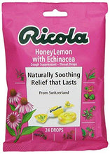 Cough Suppressant Throat Drops Honey Lemon With Echinacea 24 Drops Pack Of 12