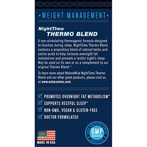 Night Time Thermo Blend For Dualaction Support Increases Overnight Metabolism For Burning Fat Melatonin Blend Promotes Rem Sleep Continuity 30 Count