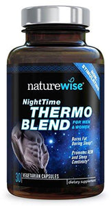 Night Time Thermo Blend For Dualaction Support Increases Overnight Metabolism For Burning Fat Melatonin Blend Promotes Rem Sleep Continuity 30 Count