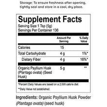 Organic Psyllium Husk Powder 24 Oz