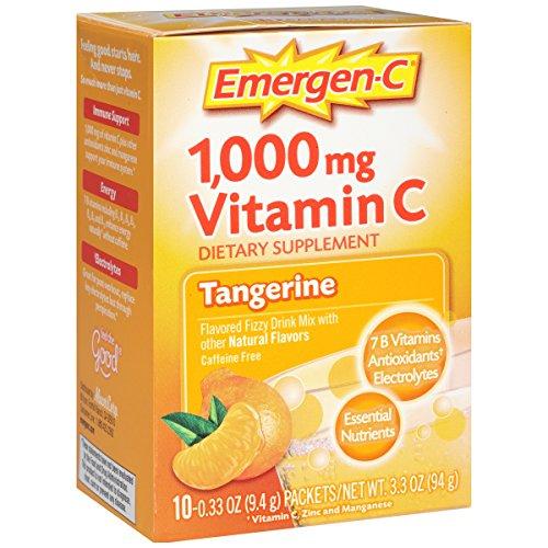 Emergenc 1000 Mg Vitamin C Drink Mix Packets Tangerine 10 Ea