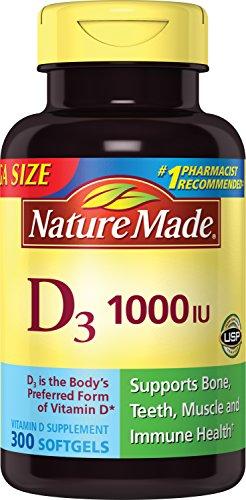 Vitamin D3 1000 Iu 300Count Liquid Softgels