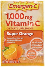 Emergenc Vitamin C Flavored Fizzy Drink Mix Packets Super Orange 30 Ea Pack Of 2