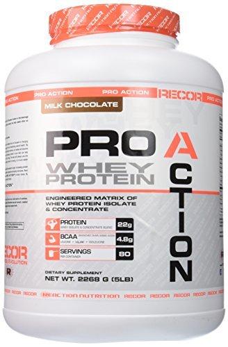 Recor Pro Action Whey Protein Milk Chocolate 5 Pound By