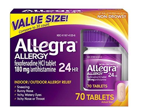 Adult 24 Hour Allergy Tablets 180Mg 70 Count