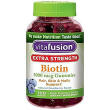 Extra Strength Biotin Gummies 5000 Mcg Blueberry 100 Ea Pack Of 2