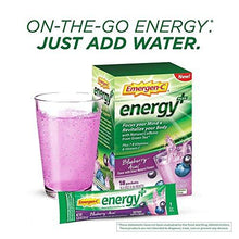 Emergenc Energy+ Dietary Supplement Drink Mix With Caffeine 0.33 Ounce Packets Blueberryacai Flavor 18 Count