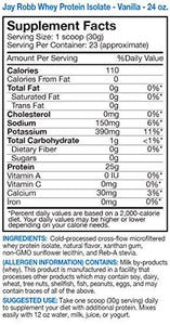 GrassFed Whey Protein Isolate Powder Outrageously Delicious Vanilla 23 Servings 24 Oz