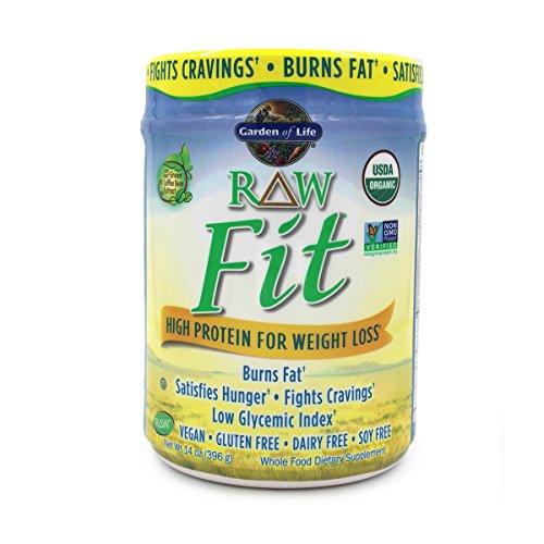 Raw Fit Organic Greens And Protein Powder Probiotics/Enzymes Vegan Original 14 Oz 396G Powder