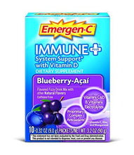 Emergenc Immune+ System Support With Vitamin D Blueberryacai 0.32 Ounce