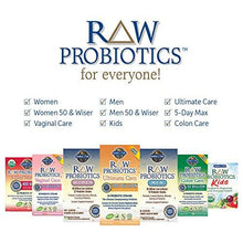 Raw Probiotics Ultimate Care Acidophilus And Bifidobacteria Live Culture Probiotic Gluten Soy And Gmofree 30 Vegetarian Capsules
