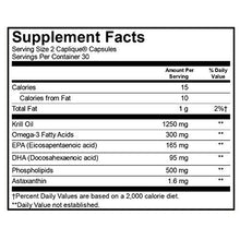 Krill Oil Pure Antarctic Krill Oil 1250 Milligram/Serving 60 Capliques