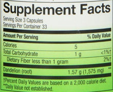 Dandelion Root 525 Mg 100 Capsules