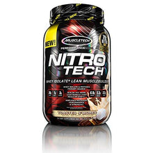 Muscletech Nitrotech Whey Protein Powder Whey Isolate And Peptides Toasted SMores 2 Pound